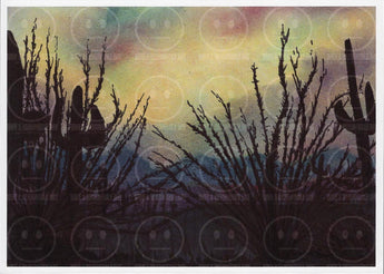 Strange Skies and Ocotillos Desert Art Print