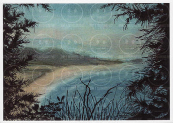 Ocean Sneak Peak Sand Lake Oregon Coastal Art Print