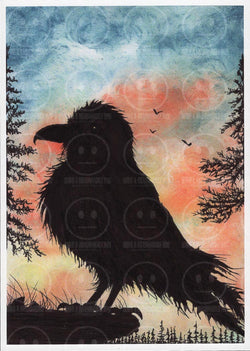 Dawn Raven Art Print
