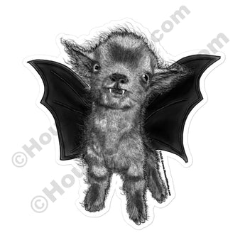 Baby Goat Vampire Vinyl Stickers