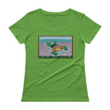 Please Recycle Ladies' Scoopneck Women's Aquaman Parody T-Shirt - House Of HaHa