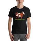 Scary Dairy Cow Skull Vegan T-Shirt + House Of HaHa Best Cool Funniest Funny Gifts