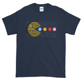 PAC-MOON Death Star Pac-Man Mashup Men's Short-Sleeve T-Shirt by Aaron Gardy + House Of HaHa Best Cool Funniest Funny Gifts