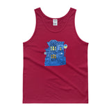 Blue Victorian San Francisco Tank Top by Nathalie Fabri + House Of HaHa Best Cool Funniest Funny Gifts