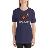 Mess with the Monkey Get the Barrel Mario Donkey Kong Short-Sleeve Unisex T-Shirt + House Of HaHa Best Cool Funniest Funny Gifts