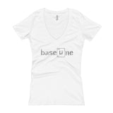 BaseLine Lithium Bipolar Awareness Women's V-Neck T-shirt + House Of HaHa Best Cool Funniest Funny Gifts