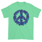 Puzzle Peace Sign Autism Spectrum Aspergers Awareness Men's Short Sleeve T-shirt + House Of HaHa Best Cool Funniest Funny Gifts