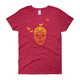 Butterfly Skull Women's Short Sleeve Ladies' T-Shirt - House Of HaHa