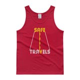 Safe Travels Vacation Road Trip Highway Driving Tank Top + House Of HaHa Best Cool Funniest Funny Gifts