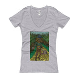Walkers Of Oz: Zombie Wizard of Oz Cornfield Parody  Women's V-Neck T-Shirt + House Of HaHa Best Cool Funniest Funny Gifts