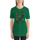 Cat Hair Don't Care Kitty Lover Short-Sleeve Unisex T-Shirt + House Of HaHa Best Cool Funniest Funny Gifts