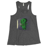 Midnight Snack Chibi Cthulhu Women's Flowy Racerback Tank + House Of HaHa Best Cool Funniest Funny Gifts