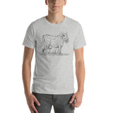 Scary Dairy Cow Skull Vegan Artwork T-Shirt + House Of HaHa Best Cool Funniest Funny Gifts