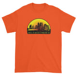 SUN'S A BITCH | Phoenix, AZ Skyline Men's Short Sleeve T-Shirt + House Of HaHa Best Cool Funniest Funny Gifts