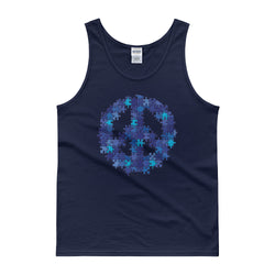 Puzzle Peace Sign Autism Spectrum Asperger Awareness Men's Tank Top + House Of HaHa Best Cool Funniest Funny Gifts