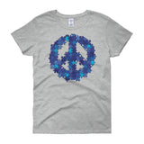 Puzzle Peace Sign Autism Spectrum Asperger Awareness Women's short sleeve t-shirt + House Of HaHa Best Cool Funniest Funny Gifts