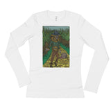 Walkers Of Oz: Zombie Wizard of Oz Cornfield Parody  Ladies' Long Sleeve T-Shirt + House Of HaHa Best Cool Funniest Funny Gifts