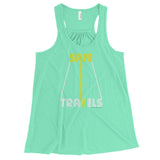 Safe Travels Vacation Road Trip Highway Driving Women's Flowy Racerback Tank Top + House Of HaHa Best Cool Funniest Funny Gifts