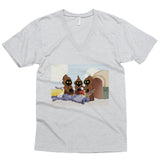 Weenie Roast Men's Short Sleeve V-Neck T-Shirt - House Of HaHa