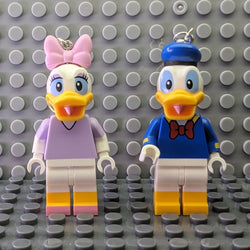 Donald Duck and Daisy Disney Lego MiniFigure Earrings