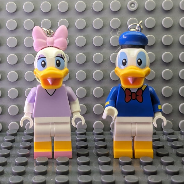 Donald Duck and Daisy Disney Lego MiniFigure Earrings