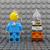 President Donald J. Trump and  Hannibal Lecter Brick MiniFigure Earrings