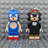 Sonic and Shadow LEGO MiniFigure Earrings
