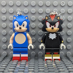 Sonic and Shadow LEGO MiniFigure Earrings