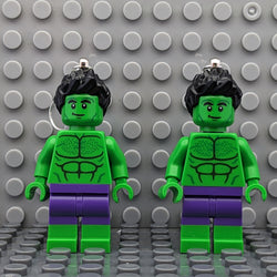 Hulks LEGO Brick MiniFigure Earrings
