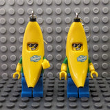 Two Cool Banana Dudes Brick MiniFigure Earrings