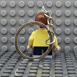 Morty Brick MiniFigure Keychain