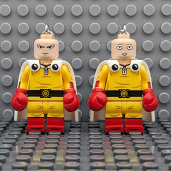 One Punch Man Brick MiniFigure Earrings