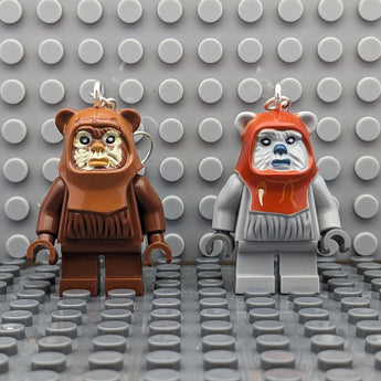 Ewoks Brick MiniFigure Earrings