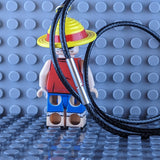 Monkey D. Luffy Brick MiniFigure Necklace