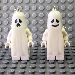 Ghost Face Haunters Brick MiniFigure Earrings