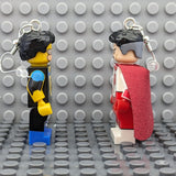 Invincible and Omni Man Brick MiniFigure Earrings