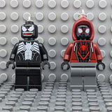 Miles Morales and Venom Spiderman Lego MiniFigure Earrings