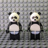 Panda Pair Brick Figure Toy Animal Earrings