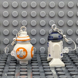 R2-D2 and BB-8 Brick Droid MiniFigure Earrings