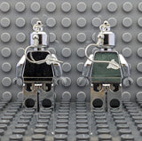 Silver Chrome Brickmen LEGO MiniFigure Earrings