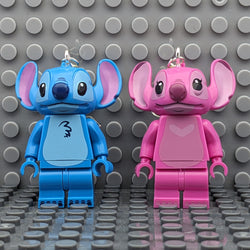 Angel and Stitch Brick MiniFigure Earrings