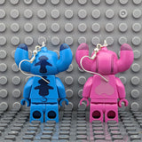 Angel and Stitch Brick MiniFigure Earrings
