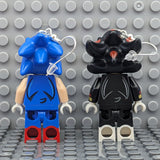 Sonic and Shadow LEGO MiniFigure Earrings