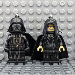 Darth Vader and Emperor Palpetine Star Wars Lego MiniFigure Earrings