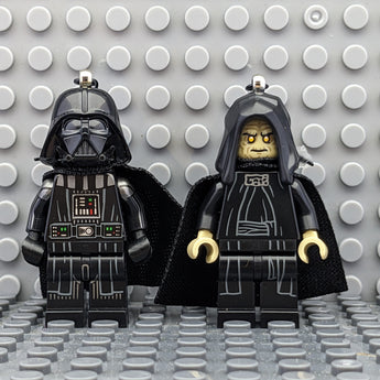 Darth Vader and Emperor Palpetine Star Wars LEGO MiniFigure Earrings
