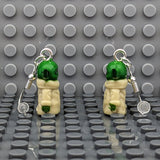 Grogu Baby Yoda Star Wars Brick MiniFigure Earrings