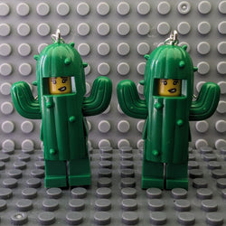 Cactus Girls Brick MiniFigure Earrings