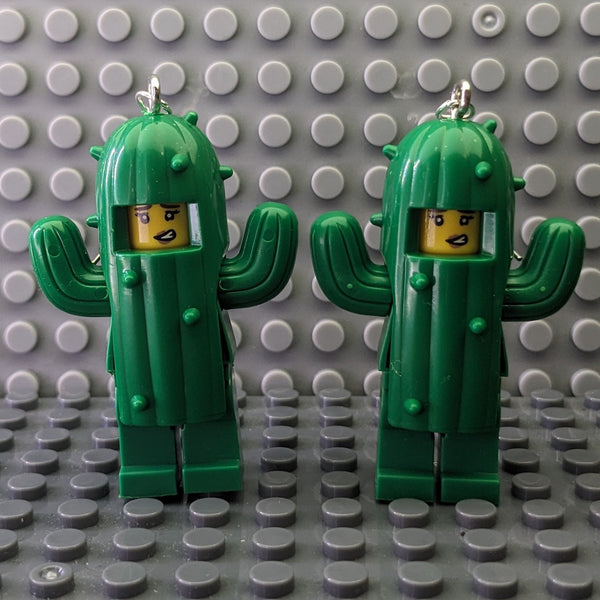 Cactus Girls Brick MiniFigure Earrings