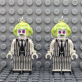 Beetlejuice Brick MiniFigure Earrings