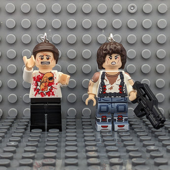 Ripley and Kane Alien Brick MiniFigure Earrings